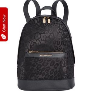 Michael Kors Leopard Print Backpack